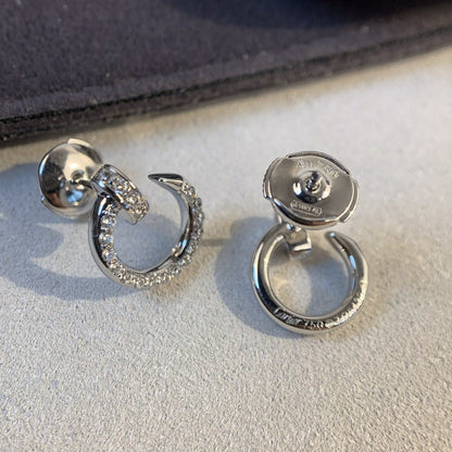 [Kincade Jewelery]JUSTE EARRINGS SILVER DIAMONDS