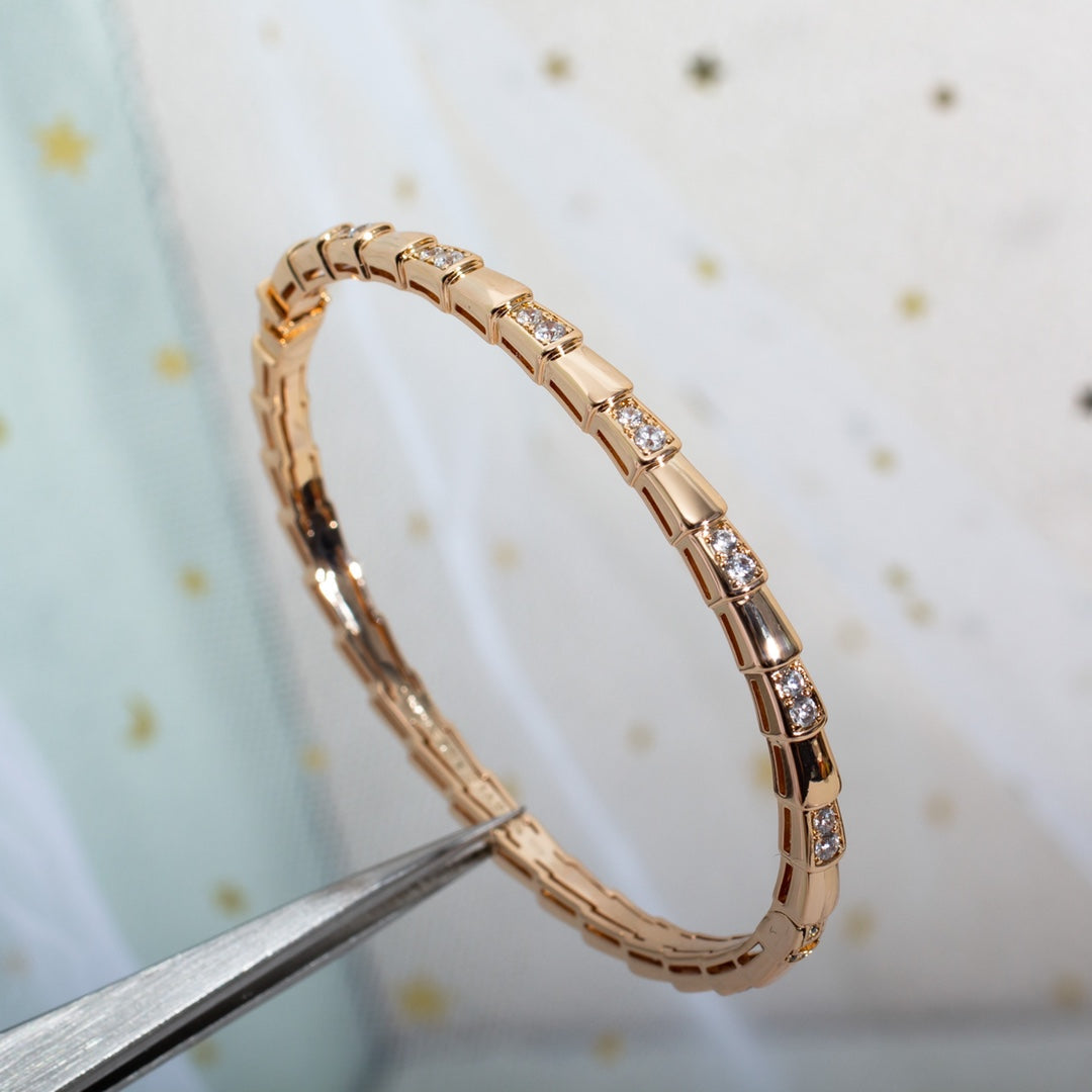 [Kincade Jewelery]SERPENTI SMALL BRACELET PINK GOLD DIAMOND