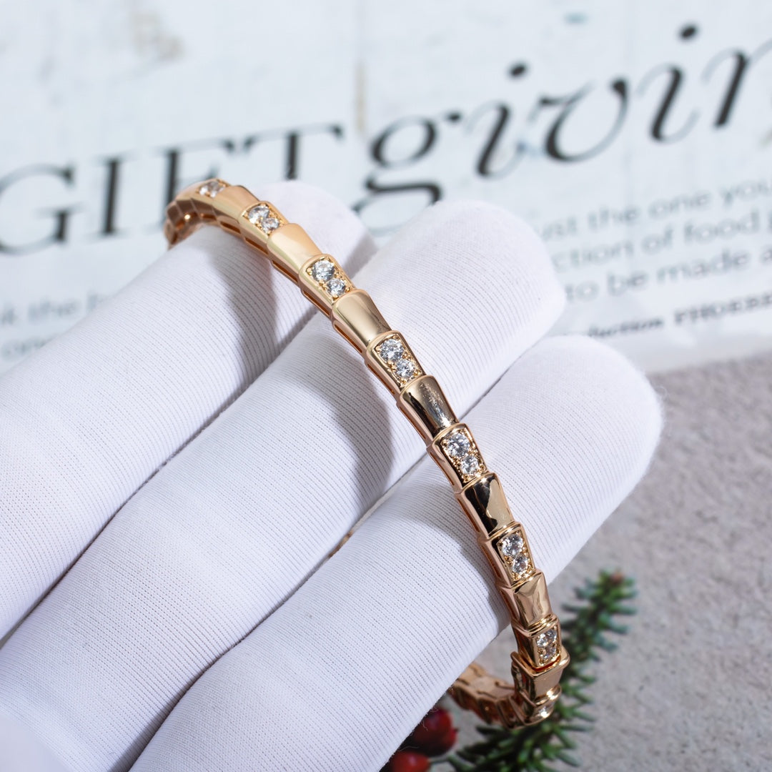 [Kincade Jewelery]SERPENTI BRACELET PINK GOLD DIAMOND