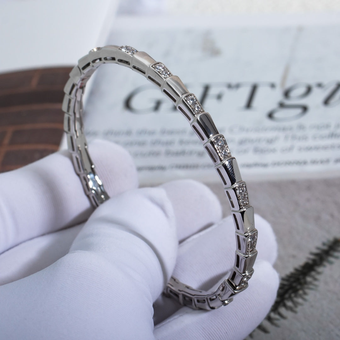 [Kincade Jewelery]SERPENTI BRACELET SILVER DIAMOND