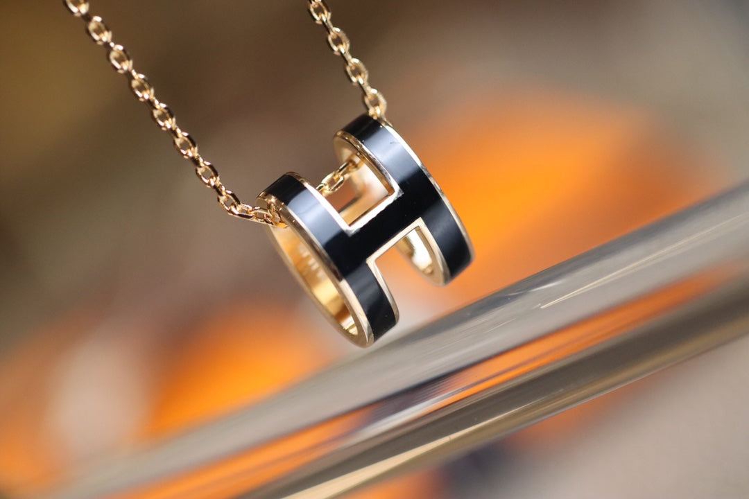 [Kincade Jewelery]POP H PEDANT PINK GOLD