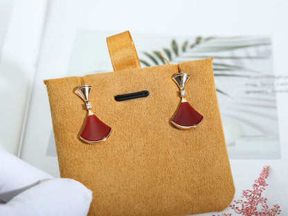 [Kincade Jewelery]DREAM Carnelian PINK GOLD EARRINGS