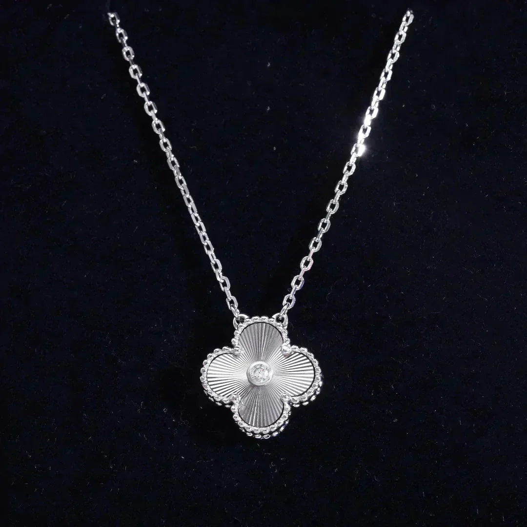[Kincade Jewelery]Kincade  15MM DIAMOND LASER NECKLACE SILVER