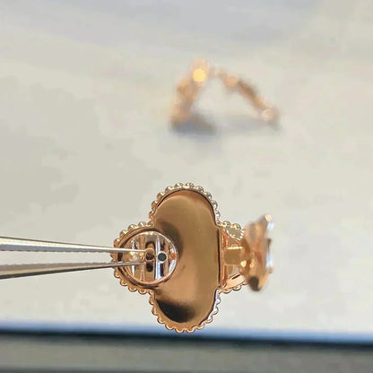 [Kincade Jewelery]Kincade MEDIUM 1 MOTIFS GRAY MOP  DIAMOND EARRINGS