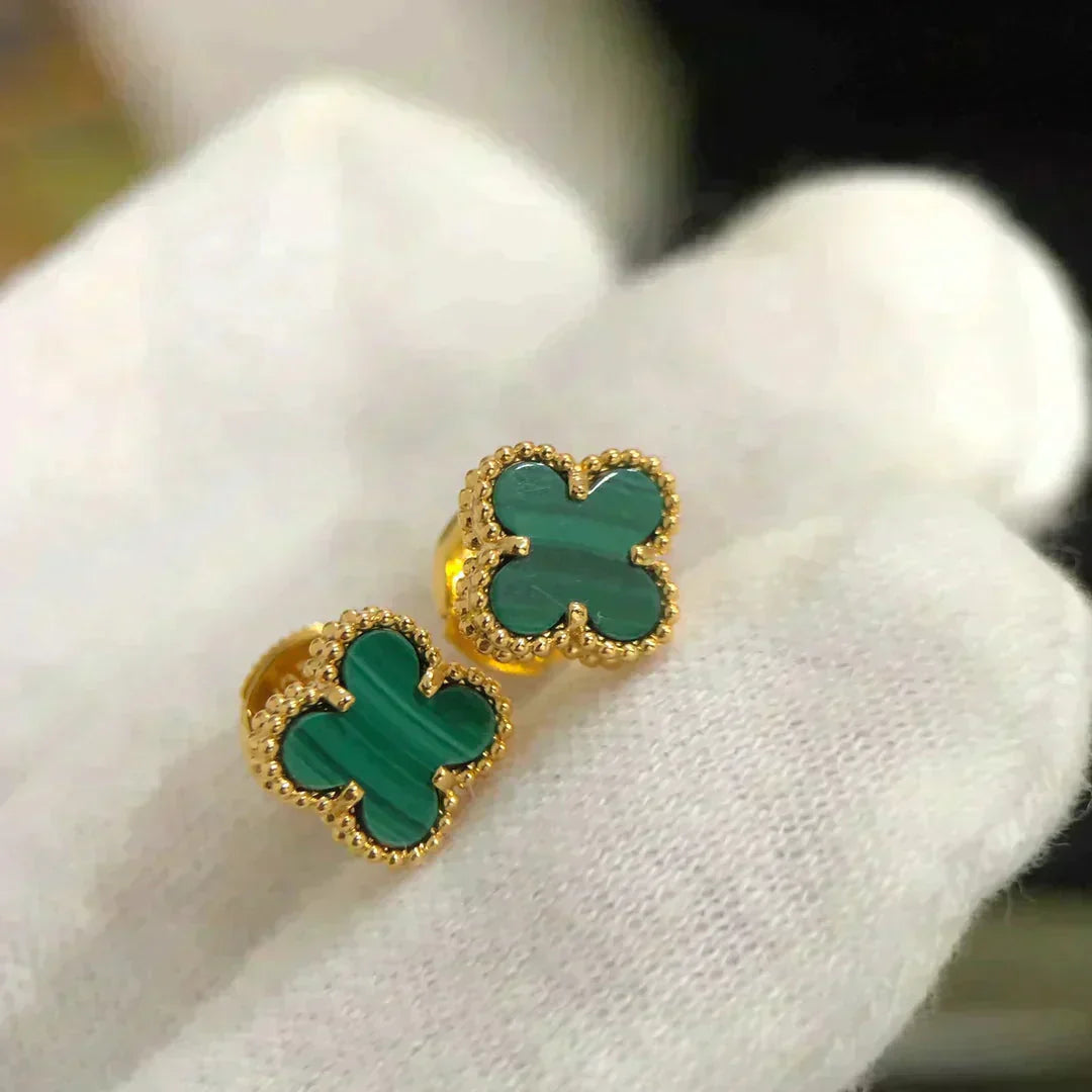 [Kincade Jewelery]Kincade MINI 9.5MM MALACHITE  EARRINGS