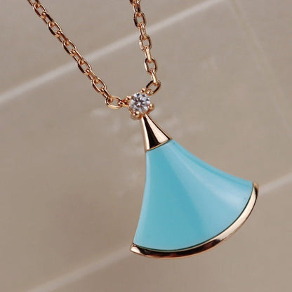 [Kincade Jewelery]DREAM NECKLACE TURQUOISE PINK GOLD
