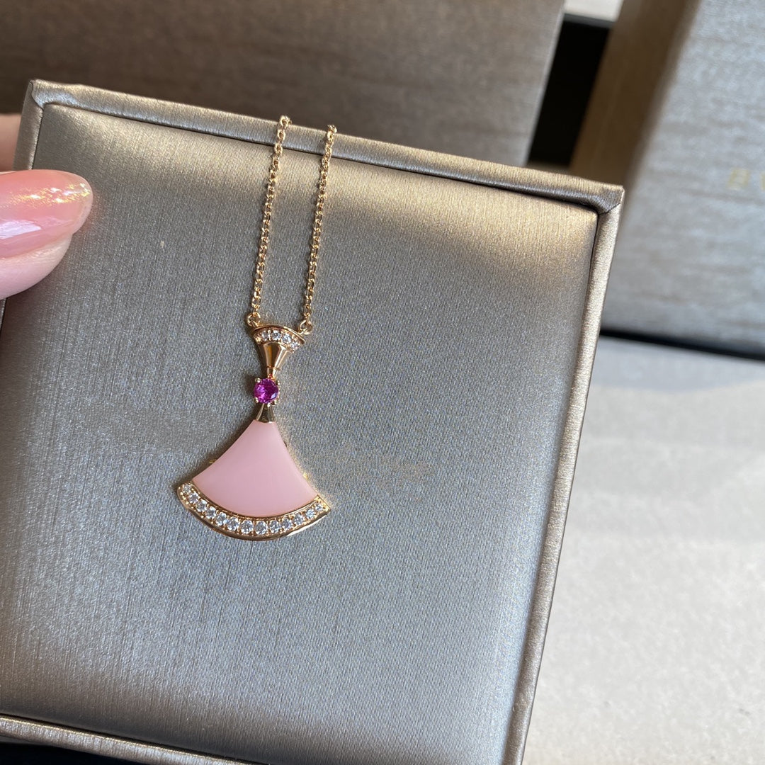 [Kincade Jewelery]DREAM NECKLACE PINK OPAL