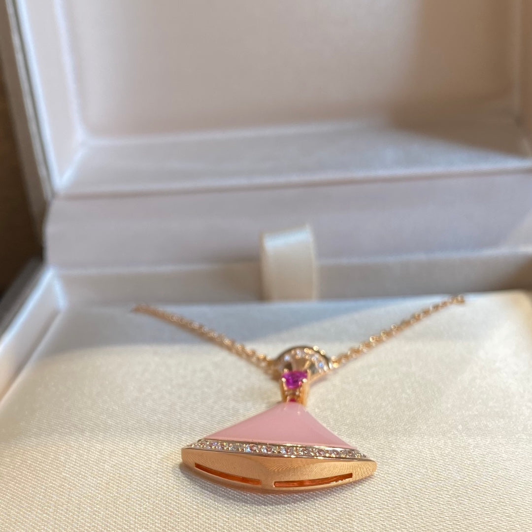 [Kincade Jewelery]DREAM NECKLACE PINK OPAL