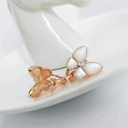 [Kincade Jewelery]BUTTERFLY MOP DIAMOND EARRINGS