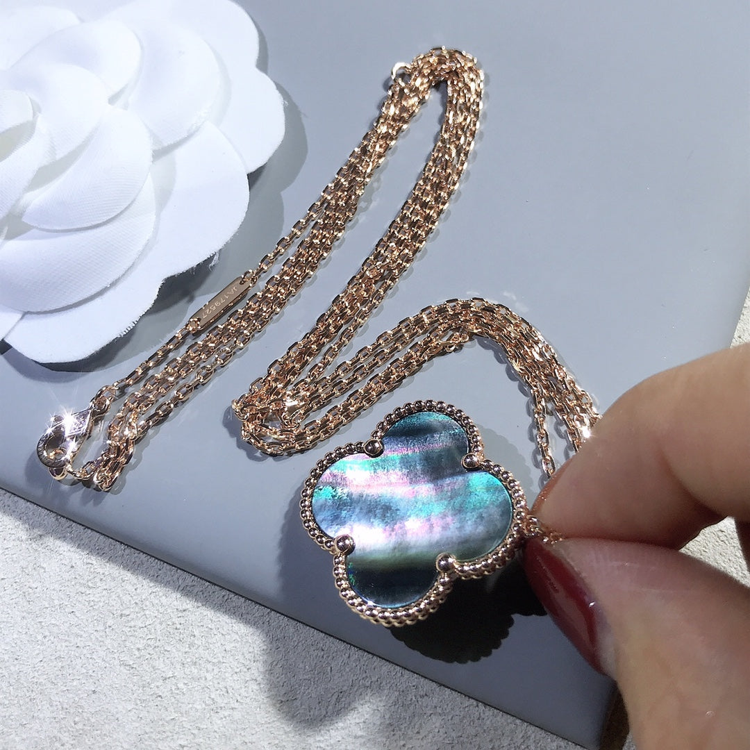 [Kincade Jewelery]Kincade 25MM GOLD DARK MOP BIG Kincade NECKLACE