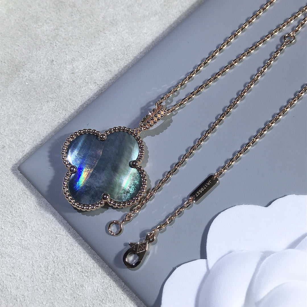 [Kincade Jewelery]Kincade 25MM GOLD DARK MOP BIG Kincade NECKLACE