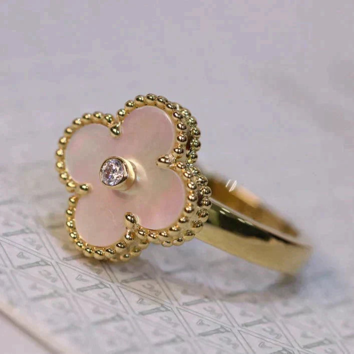 [Kincade Jewelery]Kincade PINK MOP RING GOLD DIAMOND