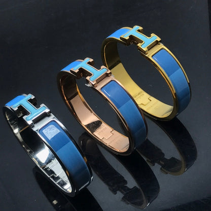 [Kincade Jewelery]H BRACELET BLUE RAINBOW CERAMIC