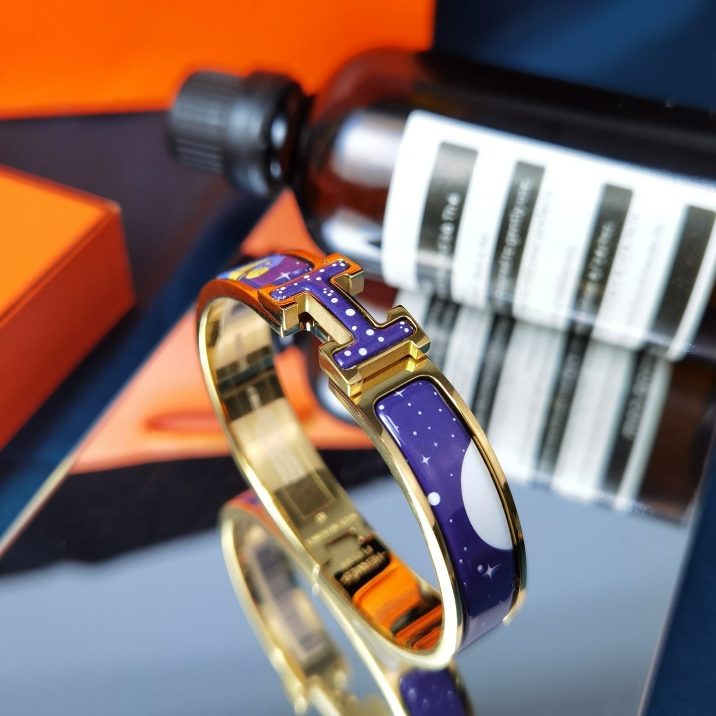 [Kincade Jewelery]H STAR AND MOON BRACELET 12MM