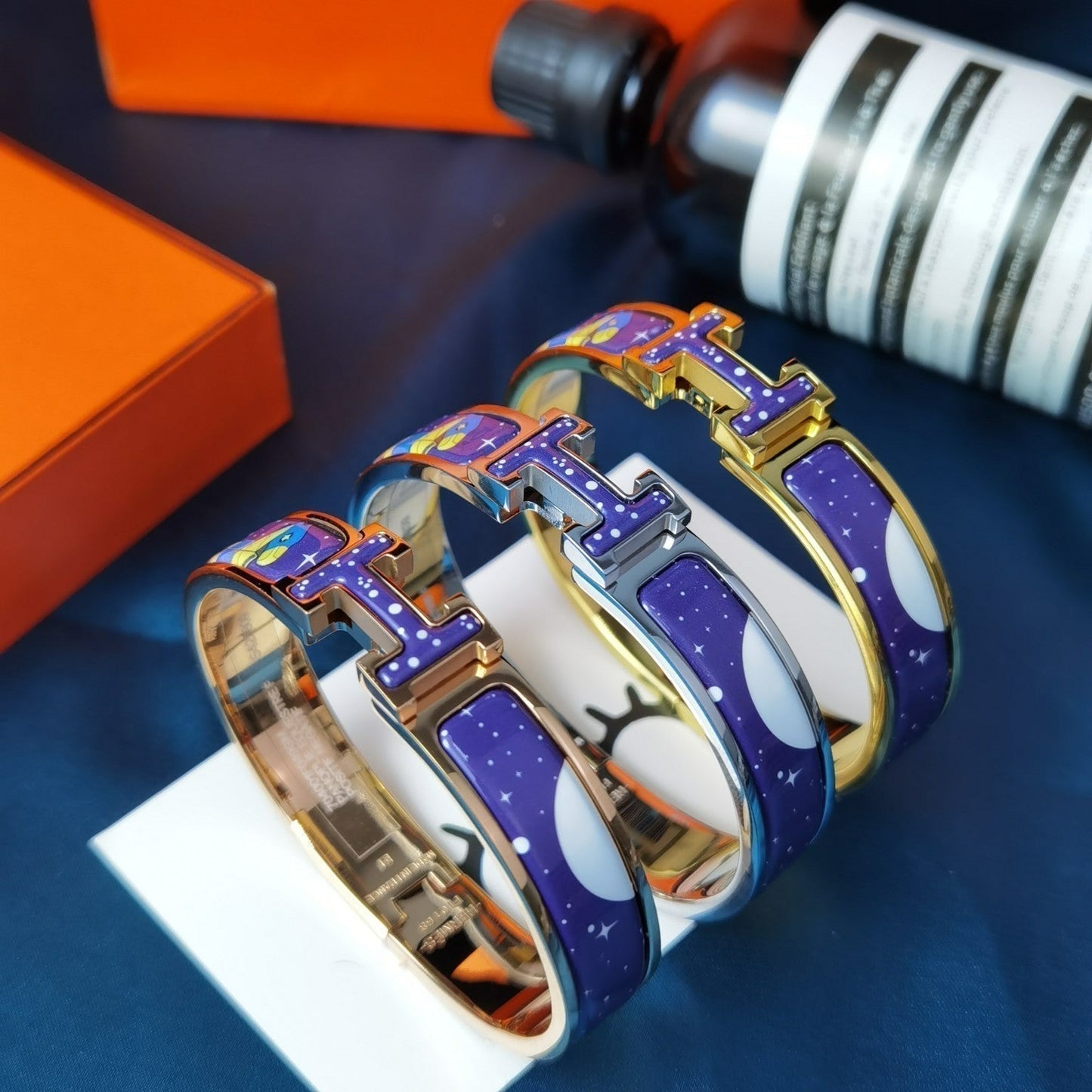 [Kincade Jewelery]H STAR AND MOON BRACELET 12MM