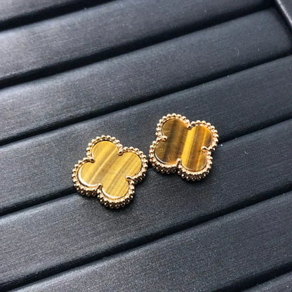[Kincade Jewelery]Kincade MEDIUM 1 MOTIFS TIGER EYE EARRINGS