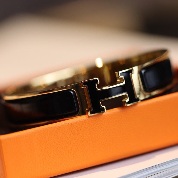 [Kincade Jewelery]H BRACELET 12MM GOLD