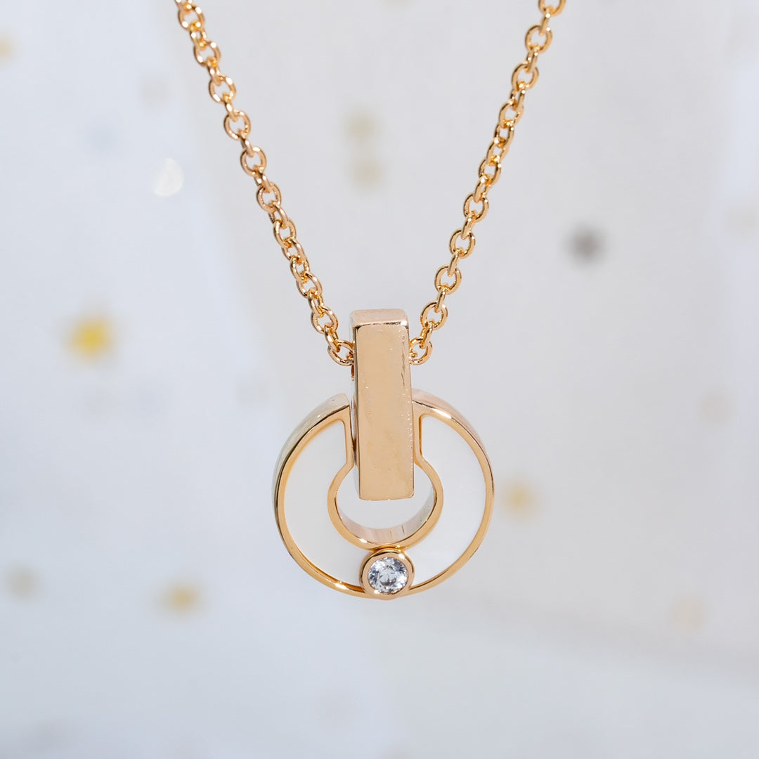 [Kincade Jewelery]GARI NECKLACE PINK GOLD MOP