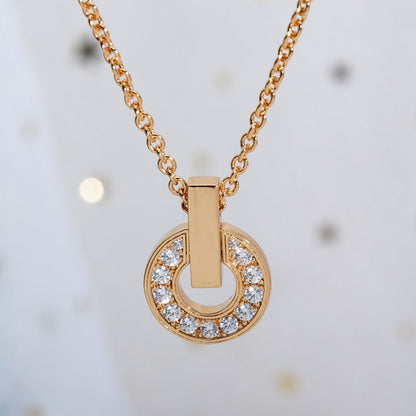 [Kincade Jewelery]GARI NECKLACE PINK GOLD DIAMOND