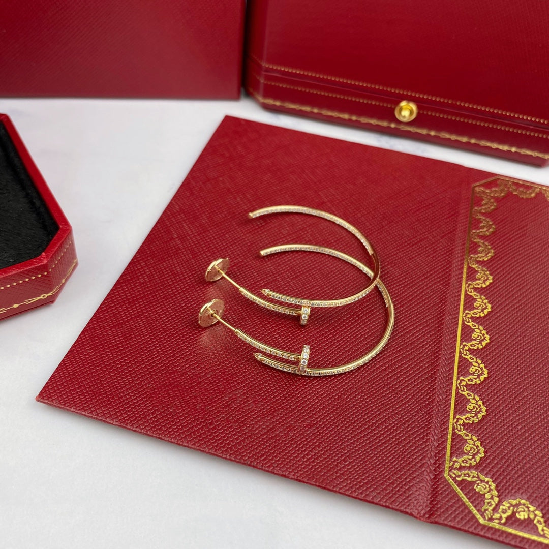 [Kincade Jewelery]JUSTE EARRINGS FULL DIAMONDS 1.8MM