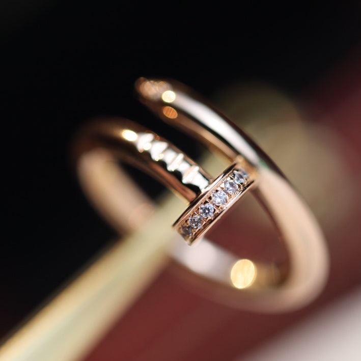 [Kincade Jewelery]JUSTE RING 2.65MM PINK GOLD DIAMOND