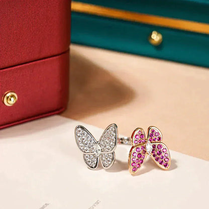 [Kincade Jewelery]TWIN BUTTERFLY DIAMOND RING