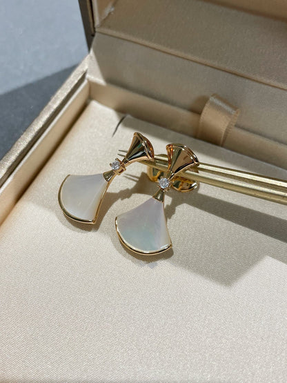 [Kincade Jewelery]DREAM MOP 1 DIAMOND EARRINGS