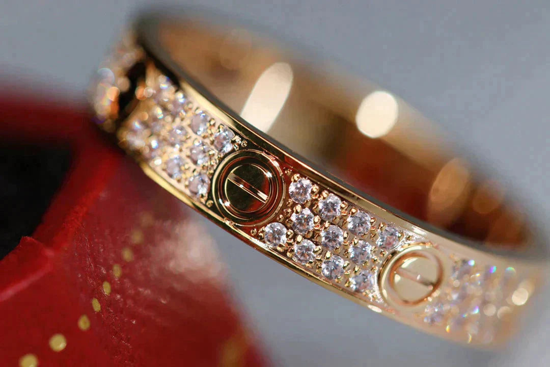 [Kincade Jewelery]LOVE RING 3.6MM DIAMOND PAVED