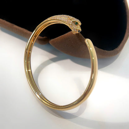 [Kincade Jewelery]PANTHERE GOLD DIAMOND OPEN BRACELET