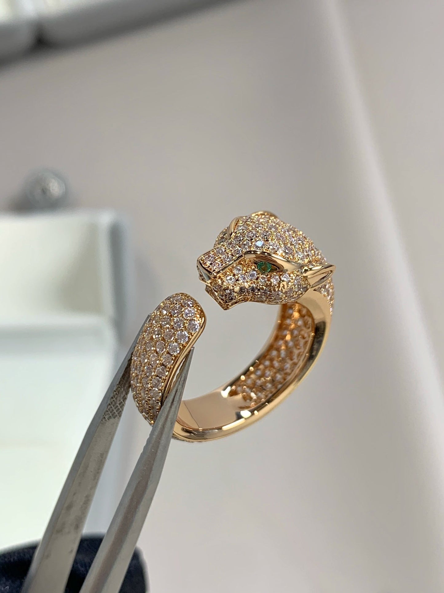 [Kincade Jewelery]PANTHERE PINK GOLD DIAMOND RING