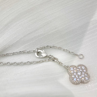 [Kincade Jewelery]Kincade 5 MOTIFS SILVER DIAMONDS NECKLACE