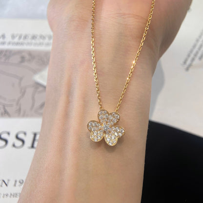 [Kincade Jewelery]FLOWER DIAMOND NECKLACE