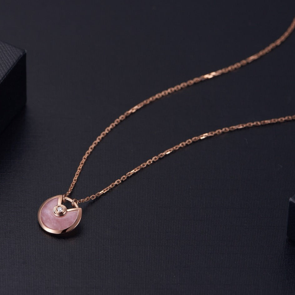 [Kincade Jewelery]AMULETTE ROSE GOLD PINK MOP NECKLACE