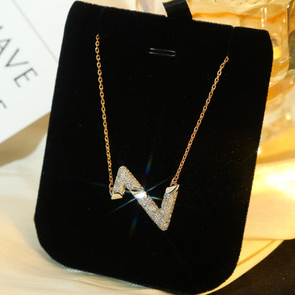 [Kincade Jewelery]VOLT SILVER DIAMOND PEDANT NECKLACE