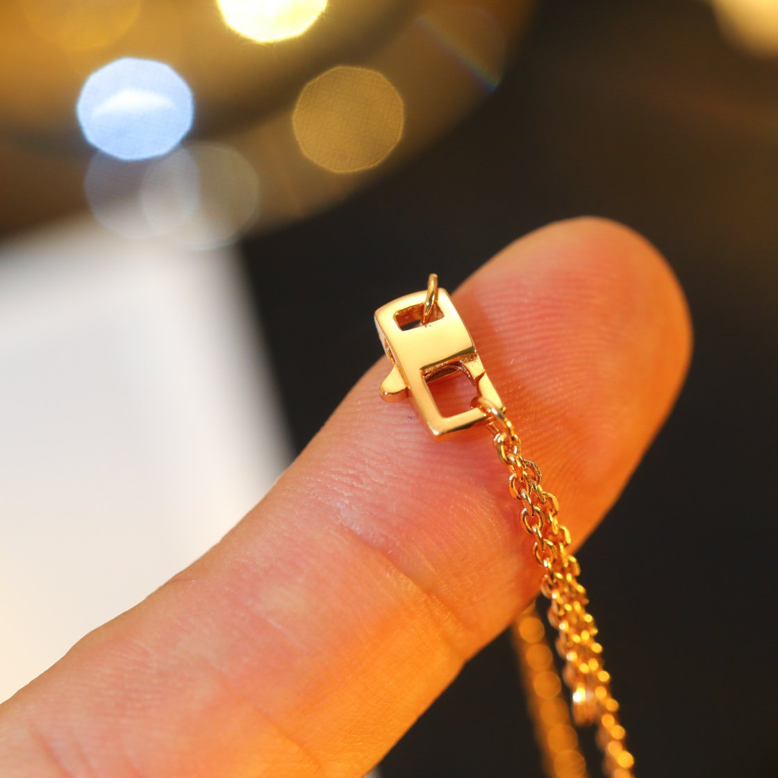 [Kincade Jewelery]STAR AND SUN DIAMOND PINK GOLD NECKLACE