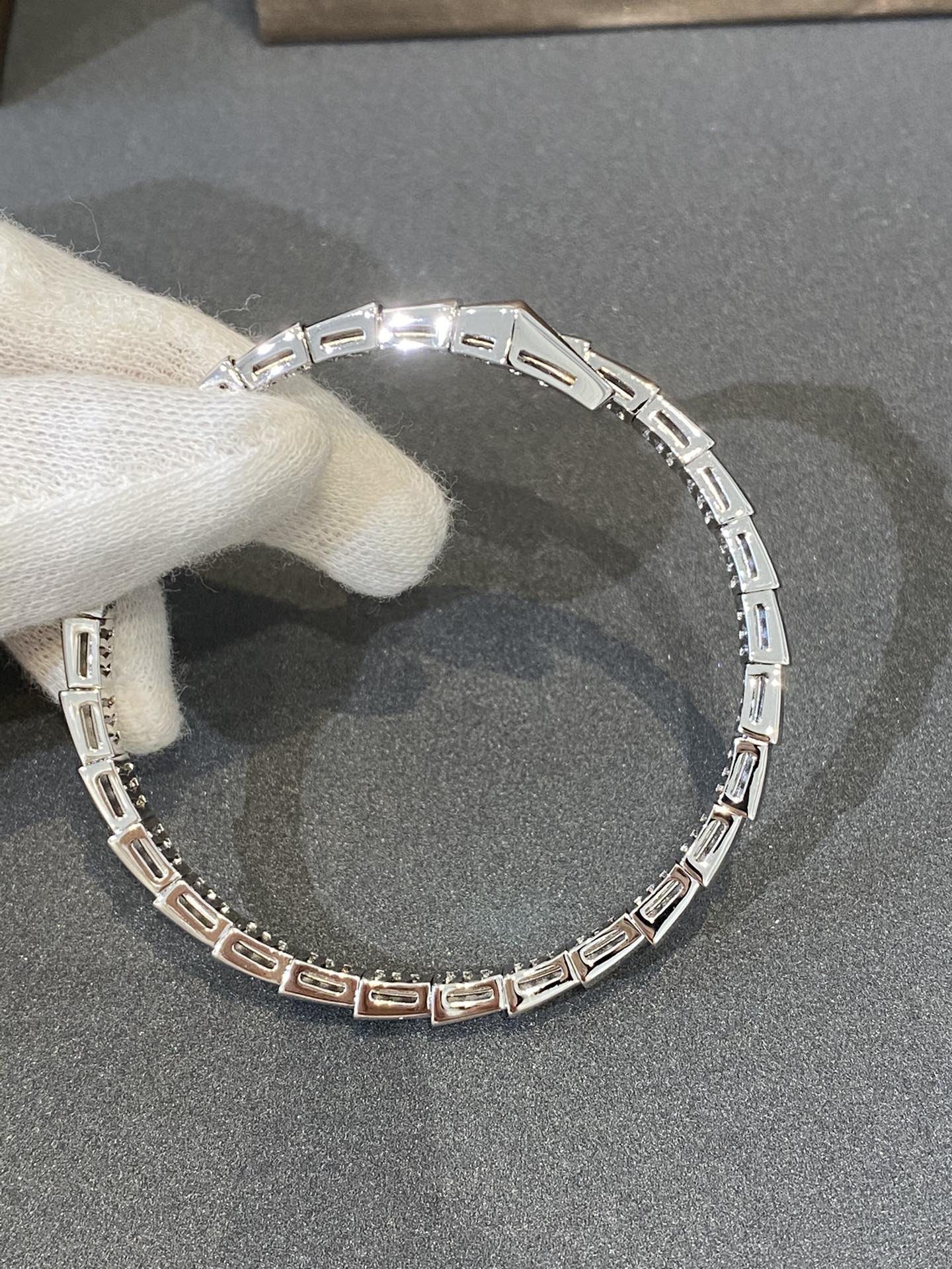 [Kincade Jewelery]SERPENTI BRACELET DIAMONDS SILVER