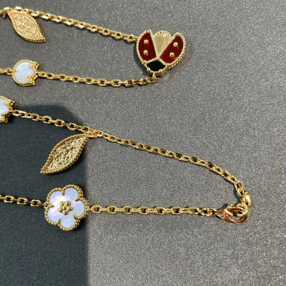 [Kincade Jewelery]LUCKY SPRING 15 MOTIFS GOLD NECKLACE