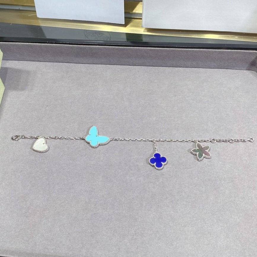 [Kincade Jewelery]LUCKY SPRING SILVER BRACELET 4 MOTIF