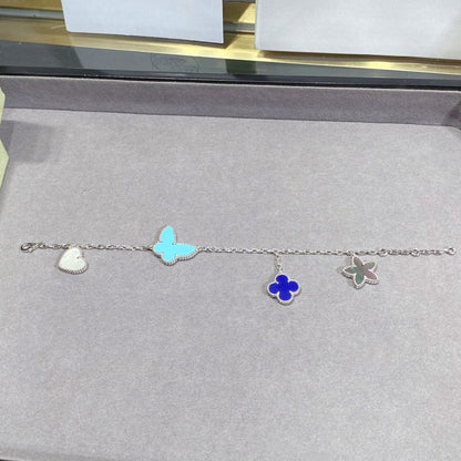 [Kincade Jewelery]LUCKY SPRING SILVER BRACELET 4 MOTIF