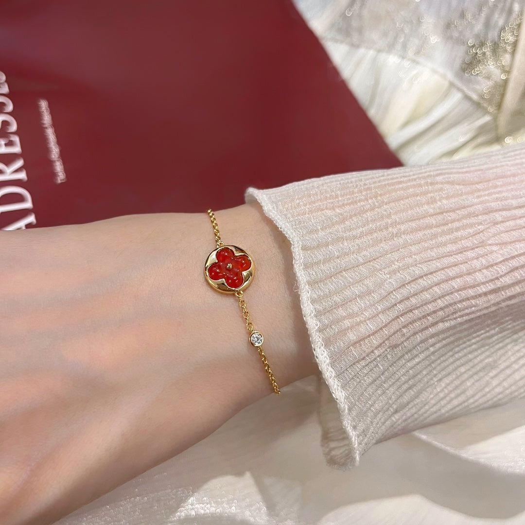 [Kincade Jewelery]SUN PEDANT CARNELIAN BRACELET