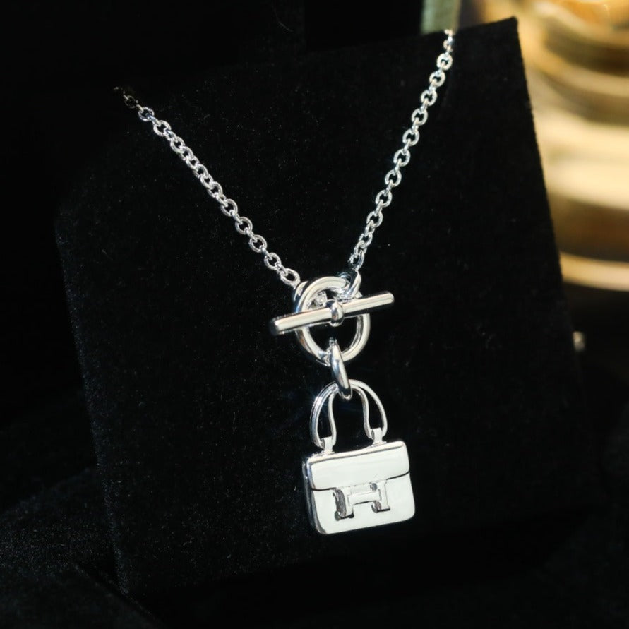 [Kincade Jewelery]POP H PEDANT SILVER NECKLACE
