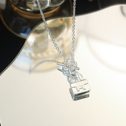 [Kincade Jewelery]POP H PEDANT SILVER NECKLACE