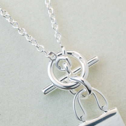 [Kincade Jewelery]POP H PEDANT SILVER NECKLACE