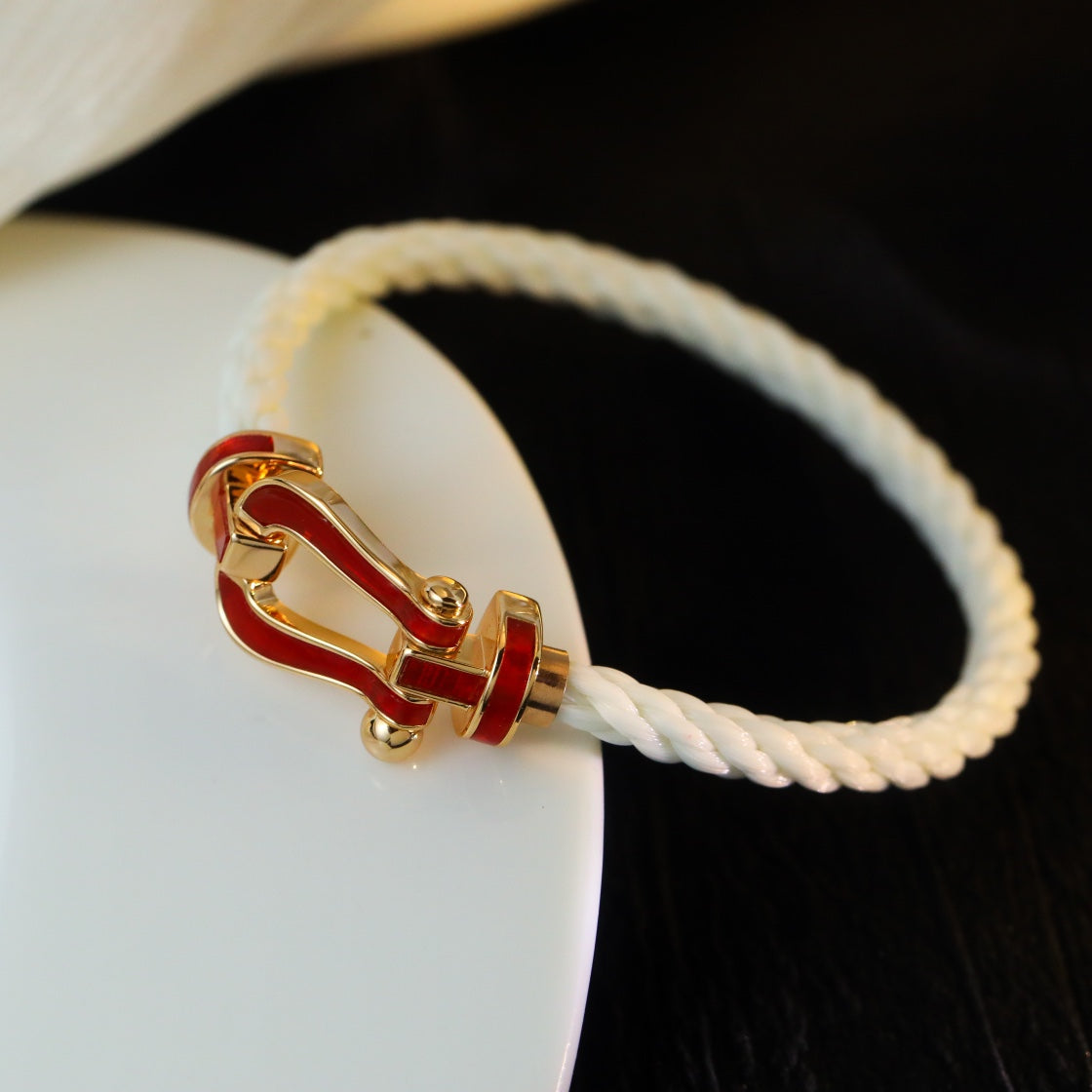 [Kincade Jewelery]FORCE 10 WHITE TEXTILE DIAMOND PAVED