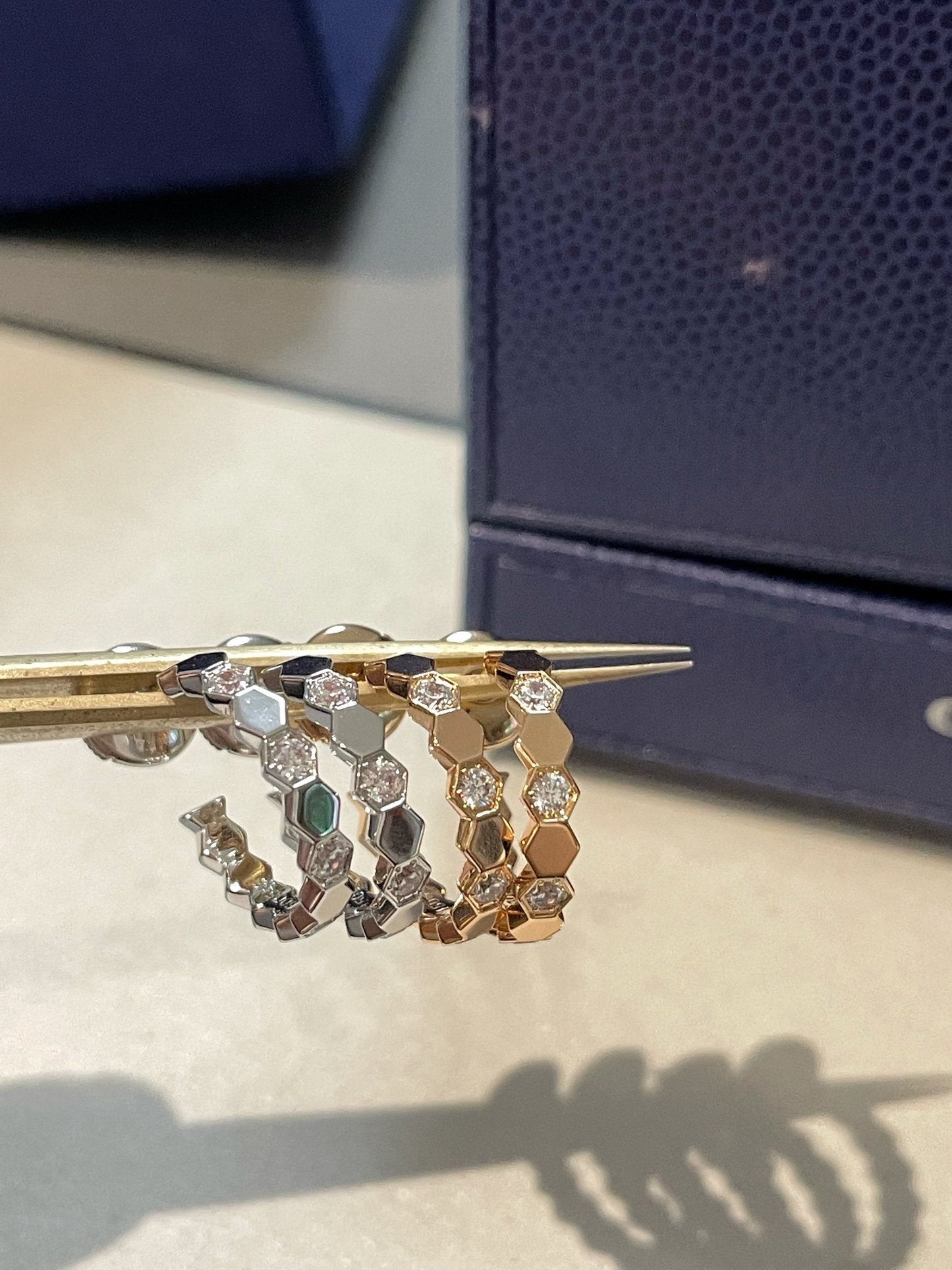 [Kincade Jewelery]Hollow Design Four-Leaf Kincade Flower Shape Ring