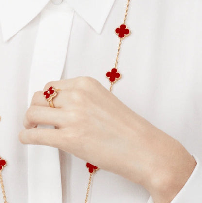 [Kincade Jewelery]Kincade CARNELIAN RING ROSE GOLD DIAMOND