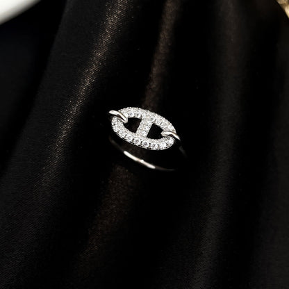 [Kincade Jewelery]RONDE SMALL SILVER DIAMOND RING