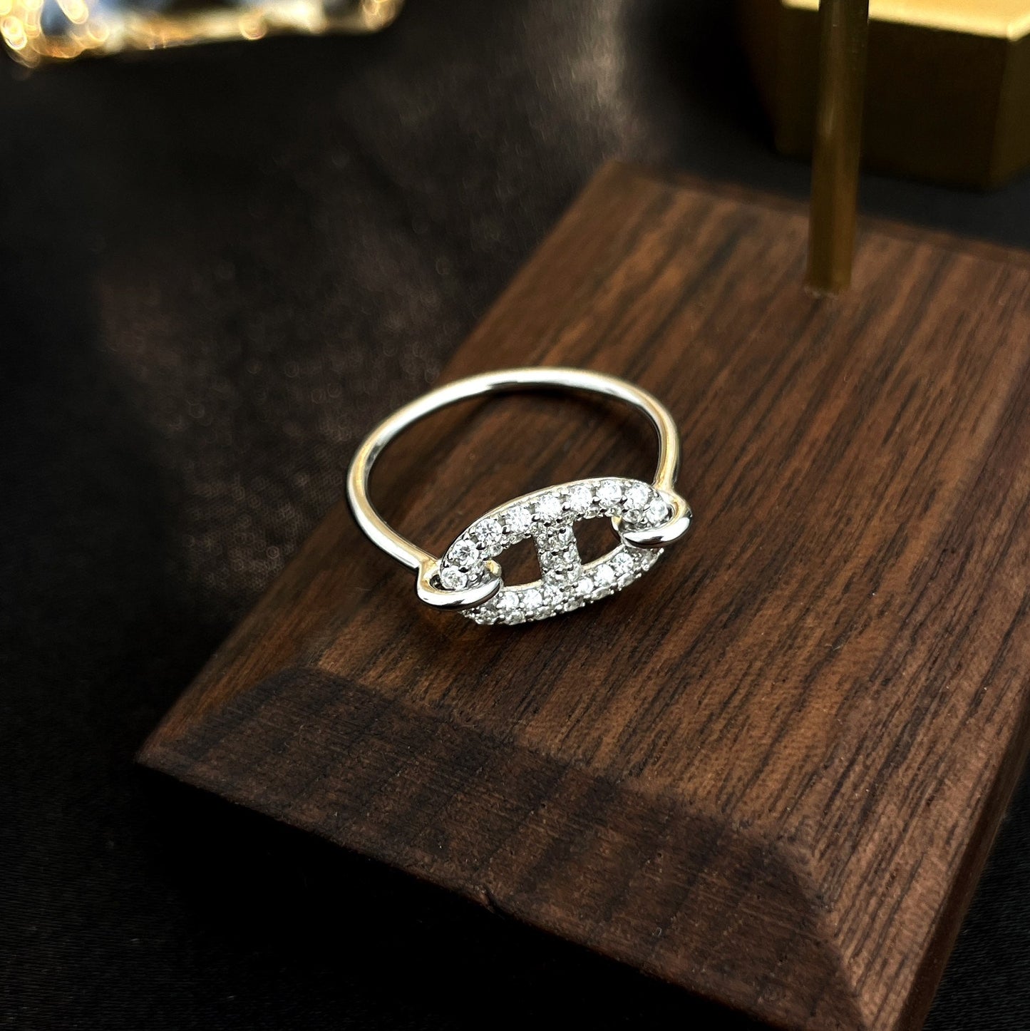 [Kincade Jewelery]RONDE SMALL SILVER DIAMOND RING