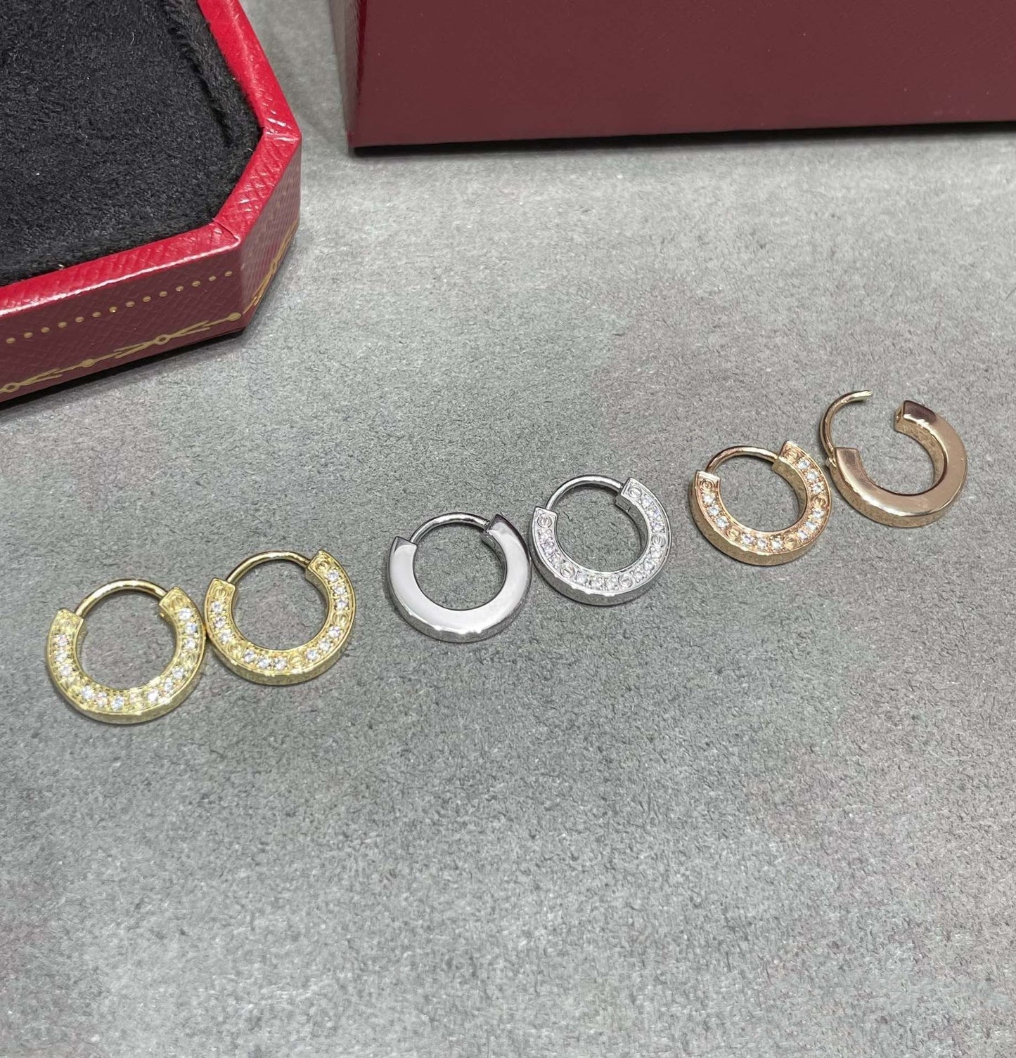 [Kincade Jewelery]LOVE DIAMOND EARRINGS