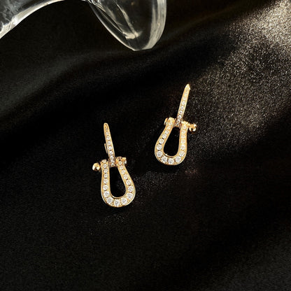 [Kincade Jewelery]FORCE 10 FULL DIAMOND DROP EARRINGS MEDIUM MODEL